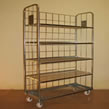 Wire shelving containers with wheels
